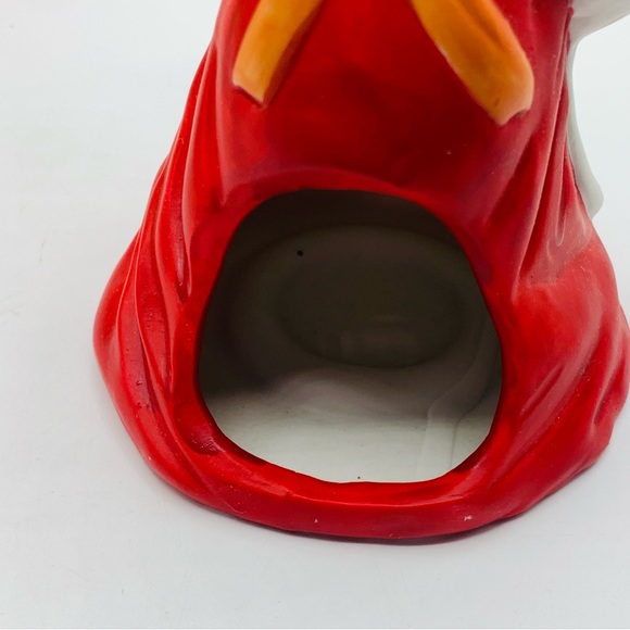 Vintage Porcelain Halloween Candle Lamp Witch Figurine w/ Box Taiwan - Picture 9 of 14